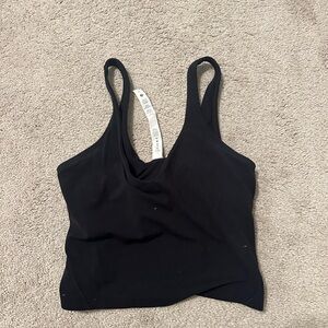 Black lulu align tank